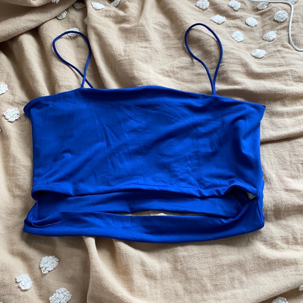 Electric blue tank